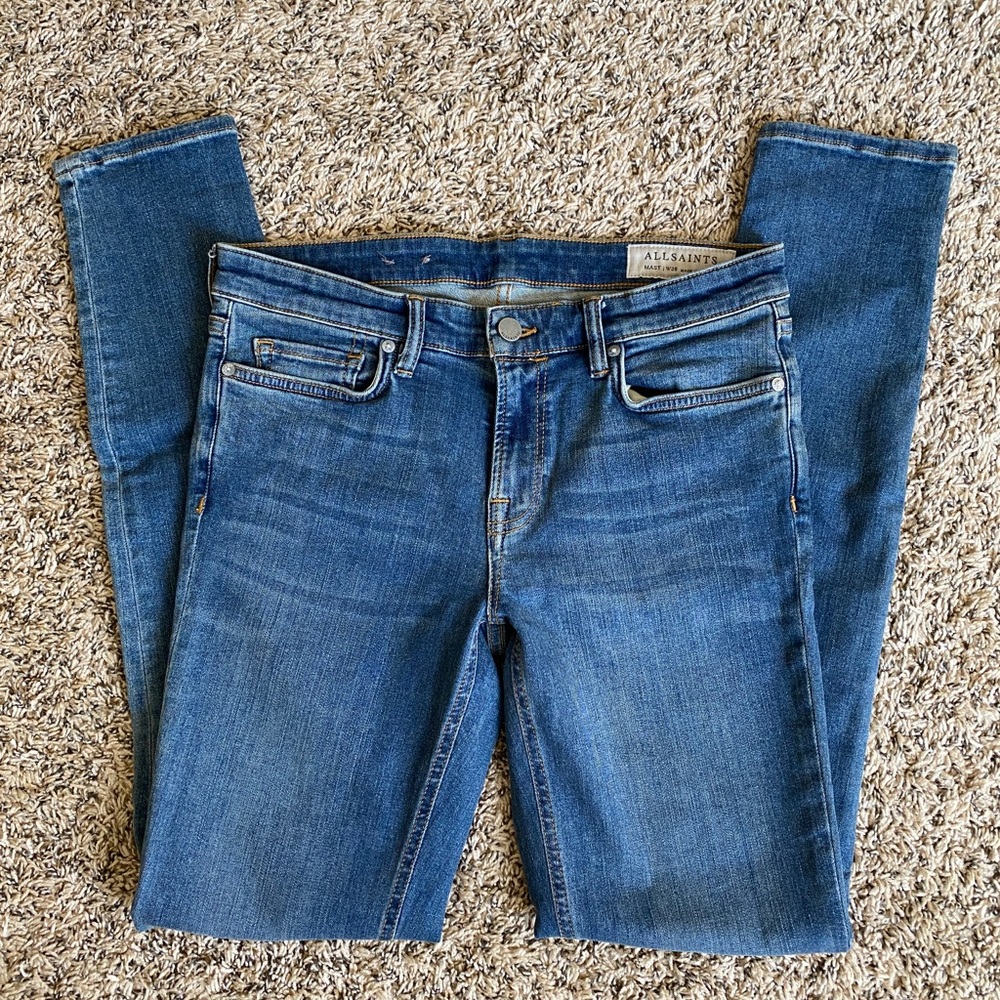 EUC Allsaints Skinny jeans - Picture 3 of 6